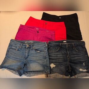 Women's Denim and Cotton Shorts Collection Size 6.